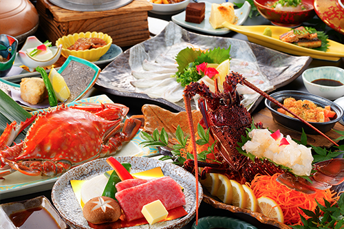 『ちょっぴり贅沢プラン』竹崎かに／A4等級以上佐賀牛／伊勢海老／かに釜飯／【公式HP特典付】